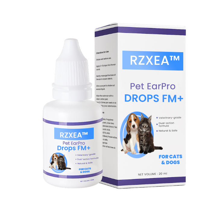 ✨RZXEA™ Pet EarPro Drops FM+| Vet-Grade Relief for Mites, Yeast & Odor ✨