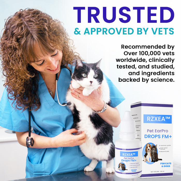 ✨RZXEA™ Pet EarPro Drops FM+| Vet-Grade Relief for Mites, Yeast & Odor ✨