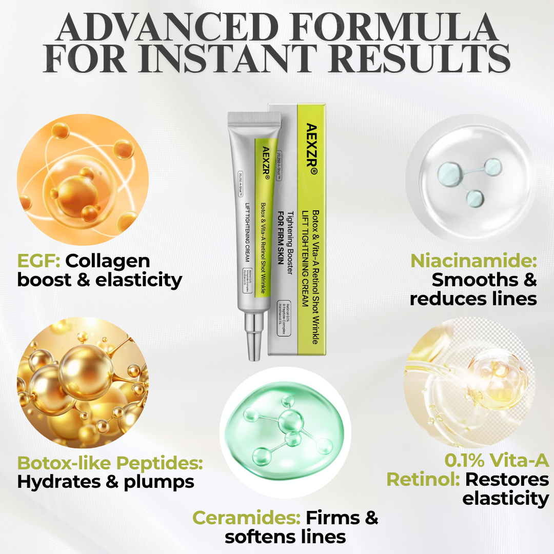 AEXZR® Botox & Vita-A Retinol Shot Wrinkle - Lift Tightening Cream