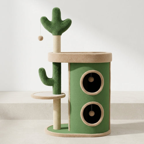 Modern Cactus Multi-Level Cat Tree & Condo