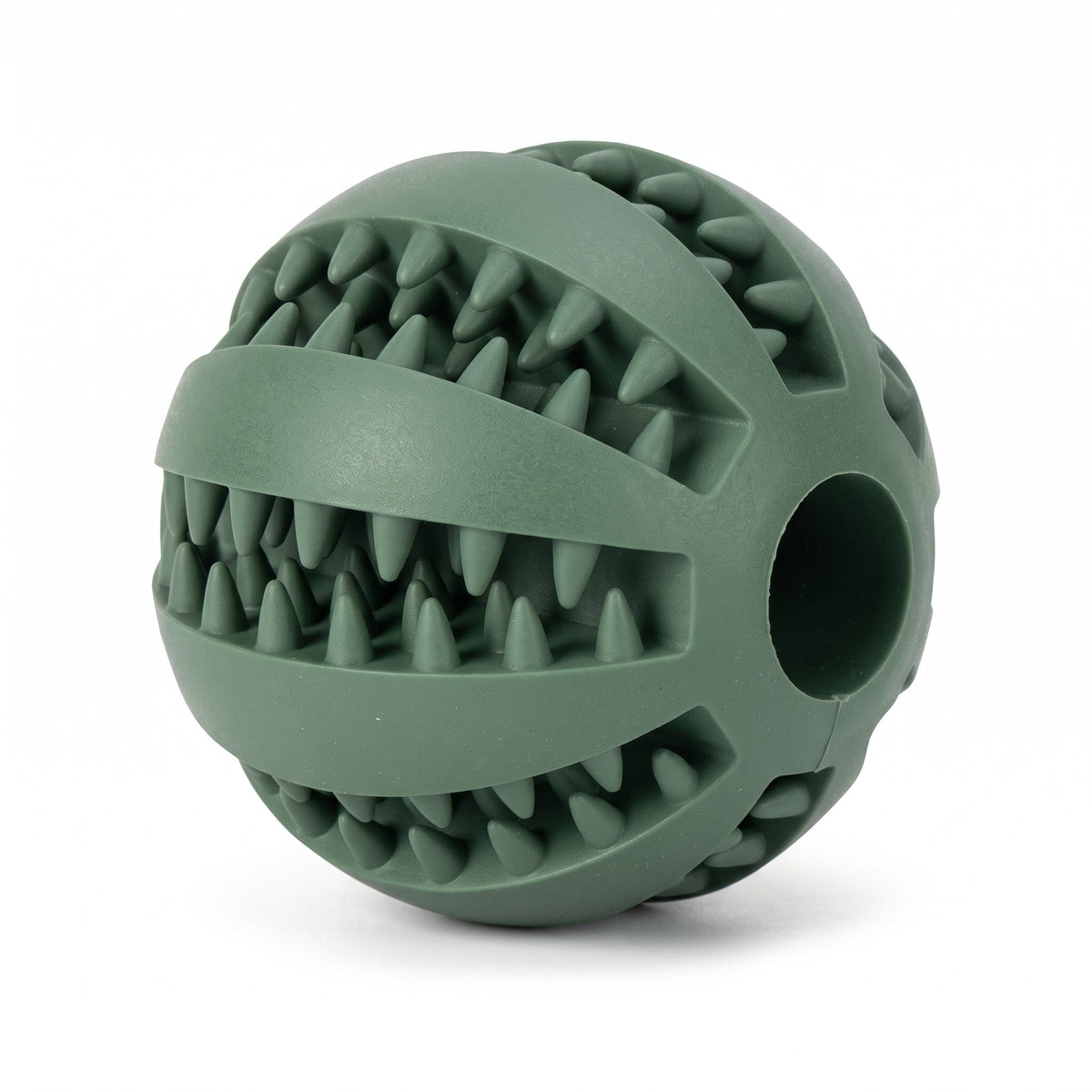 Interactive Natural Rubber Treat-Dispensing Ball