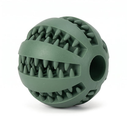 Interactive Natural Rubber Treat-Dispensing Ball