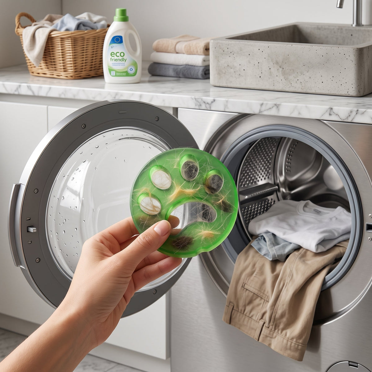 Silicone Paw Laundry Hair & Lint Catcher